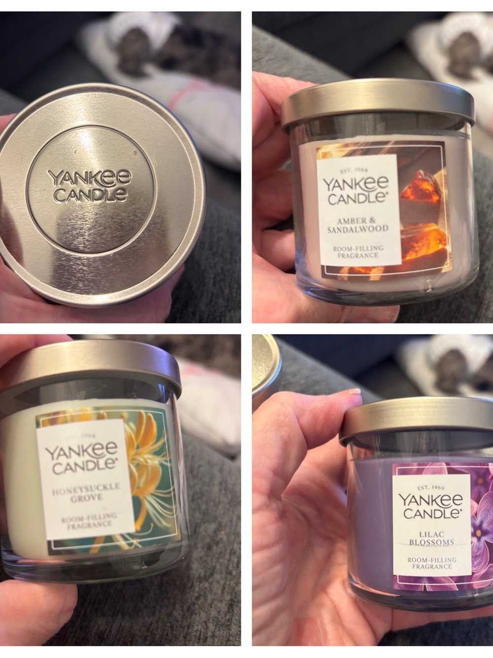 Lot of 3 Yankee Candles